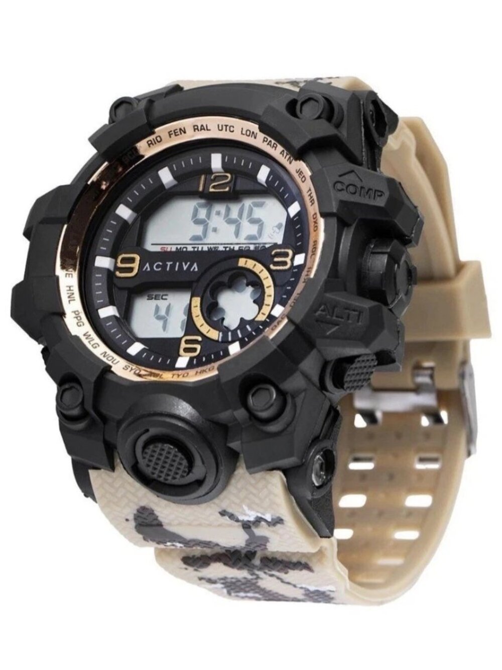 Activa Digital Camouflage Sport Watch 54.5mm